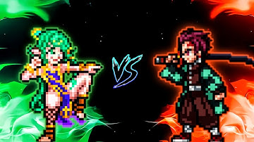 Cosmic Elf Aria V2 (New) VS Tanjiro (all form) in Jump Force #Mugen