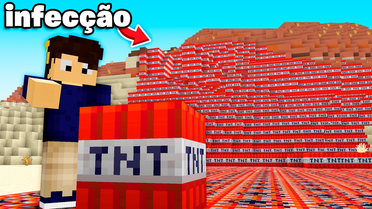 MINECRAFT, MAS OS BLOCOS INFECTAM O MUNDO