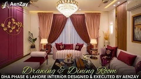 Residential Project |  Drawing & Dining Home Interior Design by AenZay  | luxury lifestyle 2023