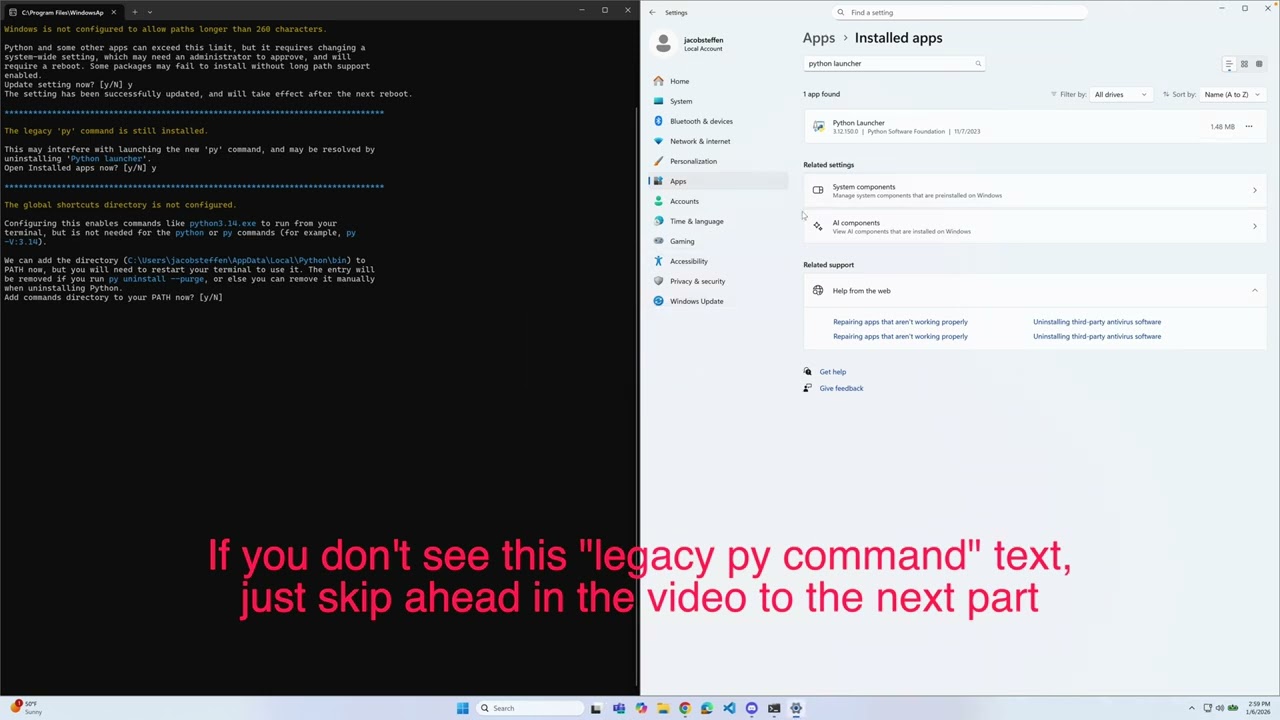 Windows - Installing Python