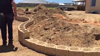 DIY Terraforce garden wall