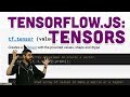 6.2: TensorFlow.js: Tensors - Intelligence and Learning