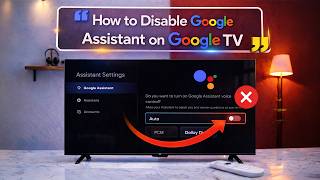 How to disable Google Assistant on Google TV | Turn OFF / ON Voice Control or Google Assistant