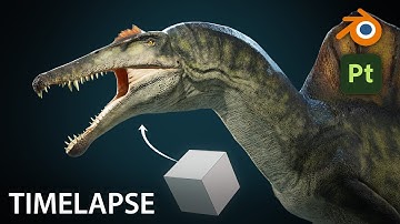 Creating a Spinosaurus in Blender 3D | Full Workflow Timelapse