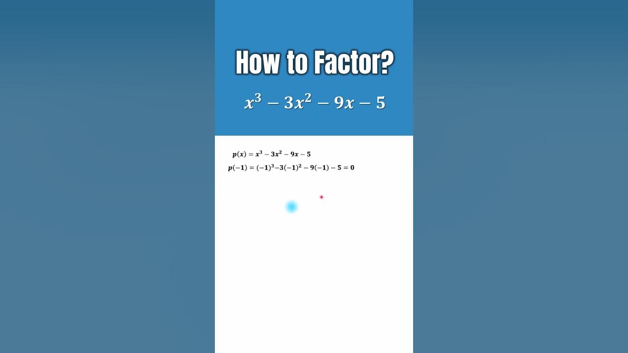 factorise-x3-3x2-9x-5-youtube