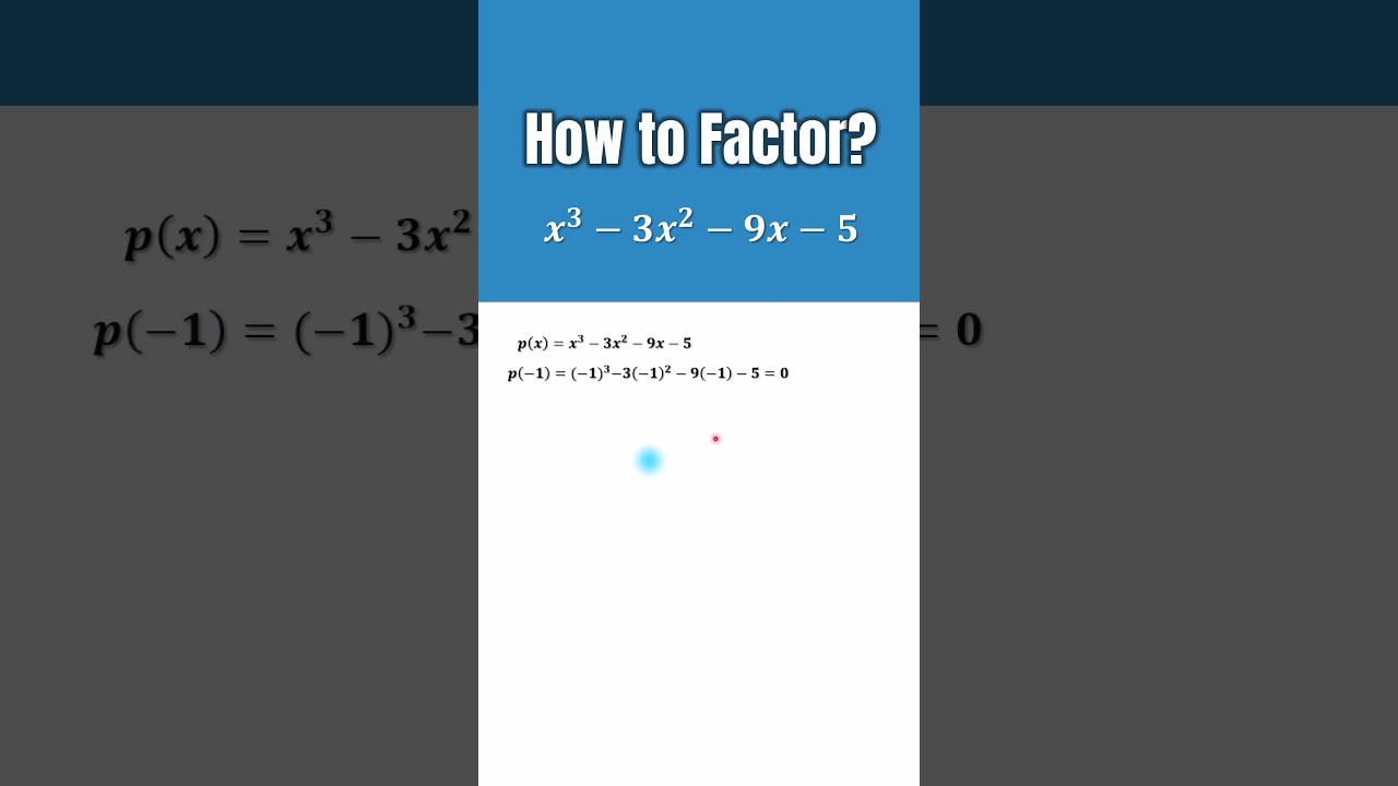 Factorise X3 3x2 9x 5 YouTube Factorise X3 3x2 9x 5 YouTube