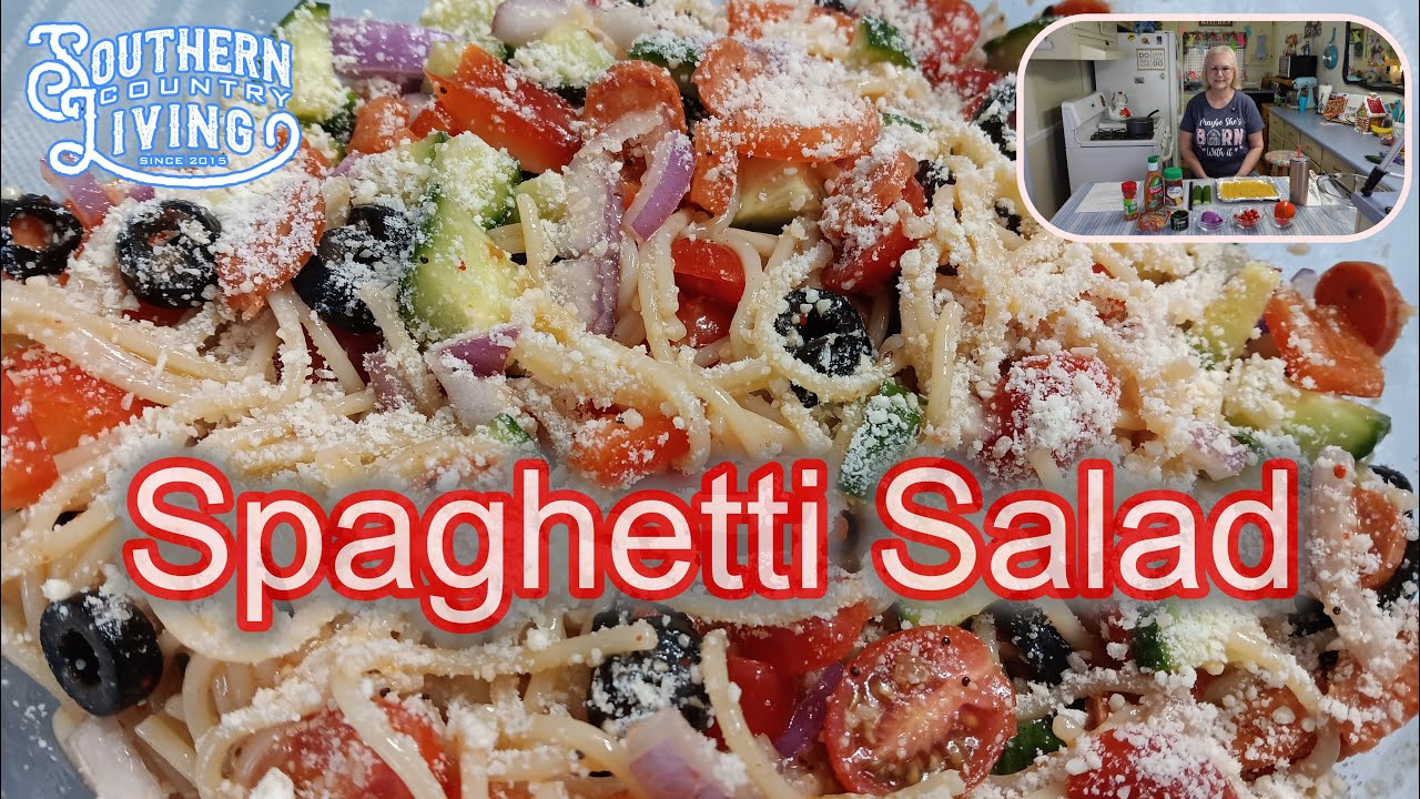 Spaghetti Salad  --   Must Have Recipe For Summer Potlucks and Cookouts