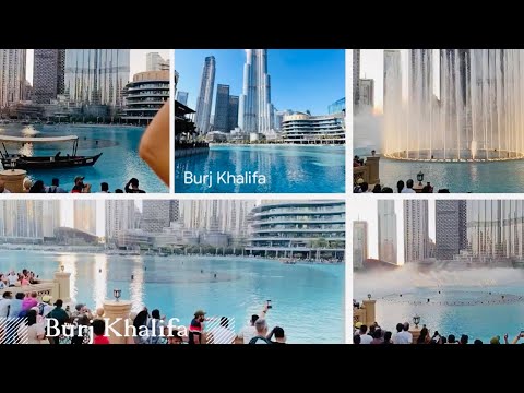 BURJ KHALIFA 🇦🇪 DANCING FOUNTAIN DUBAI 🇦🇪 ⛲️ ​⁠@gardeninghouseplants1112