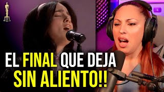 BILLIE EILISH FILLS US WITH EMOTIONS AT THE OSCAR 2024!! VOCAL COACH Reaction & Analysis screenshot 5