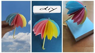How to make paper umprella | صنع مظلة من الورق | أعمال فنية يدوية | handmade | diy | Artworks