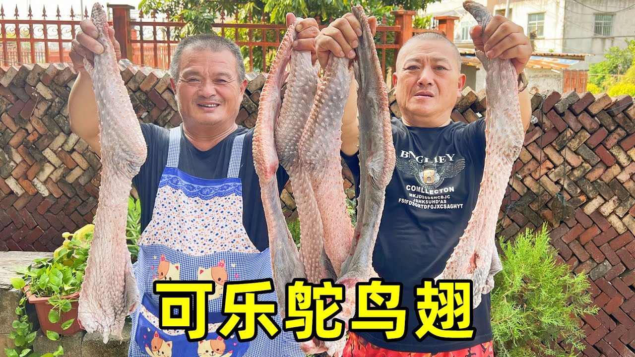 600買15斤鴕鳥翅，阿胖山做可樂鴕鳥翅，皮爛肉嫩，越吃越香