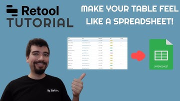 Retool Tutorial: Make your table feel like a spreadsheet!