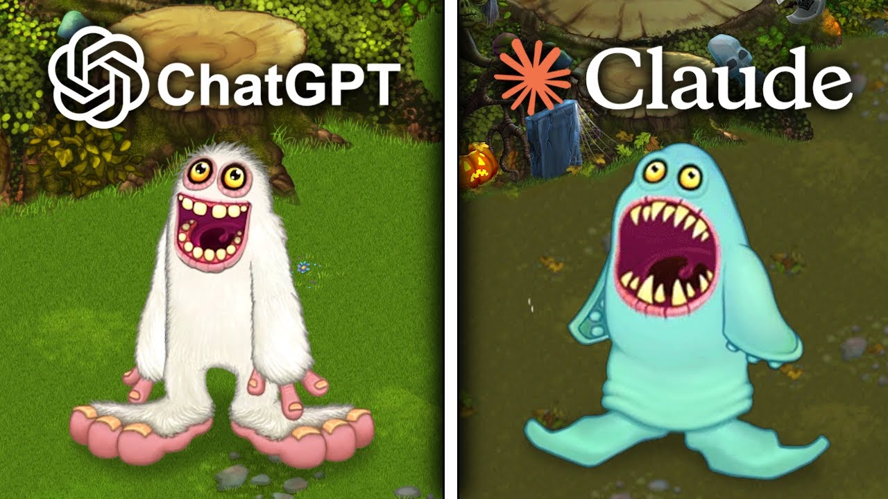 ChatGPT vs Claude Make My Singing Monsters From Scratch