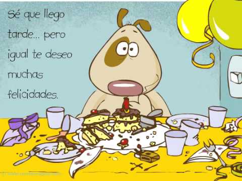 Video tarjeta de cumpleaños atrasado - YouTube