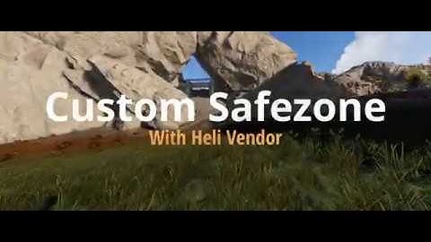 Custom Safe Zone with Heli Vendor [Rust Legacy Map Remastered]