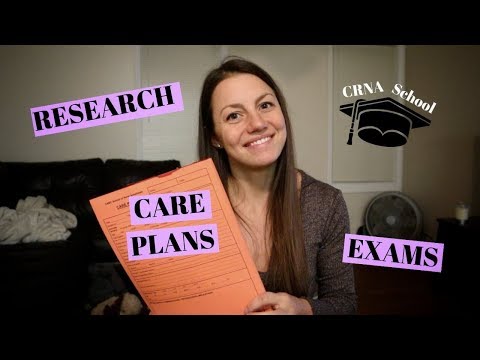 CRNA School: Care plans, coursework, exams and research!