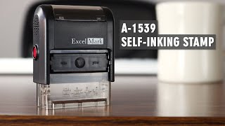 ExcelMark A1539 Self-Inking Rubber Stamp