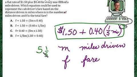 Praxis Application ALG111  Write an algebraic equation from an English statement