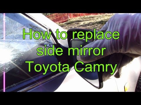 How to replace side mirror glass Toyota Camry. Years 1991 to 2001.