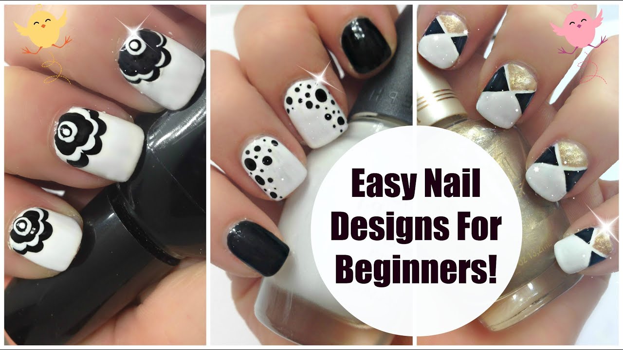 3. 10 Simple and Cute Nail Art Designs for Beginners - wide 6