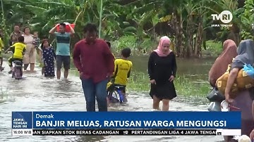 Banjir di Demak Meluas, Ratusan Warga Mengungsi