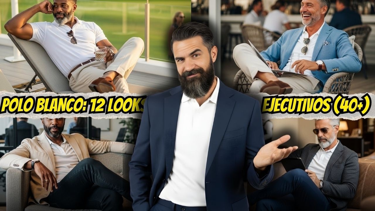 12 LOOKS Ejecutivos con POLO BLANCO que Funcionan en Cualquier LADO!