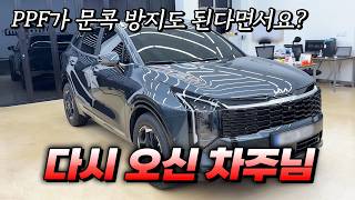 보닛 PPF 했던 스포티지 페이스리프트 차주님. 다시 오신 이유는?