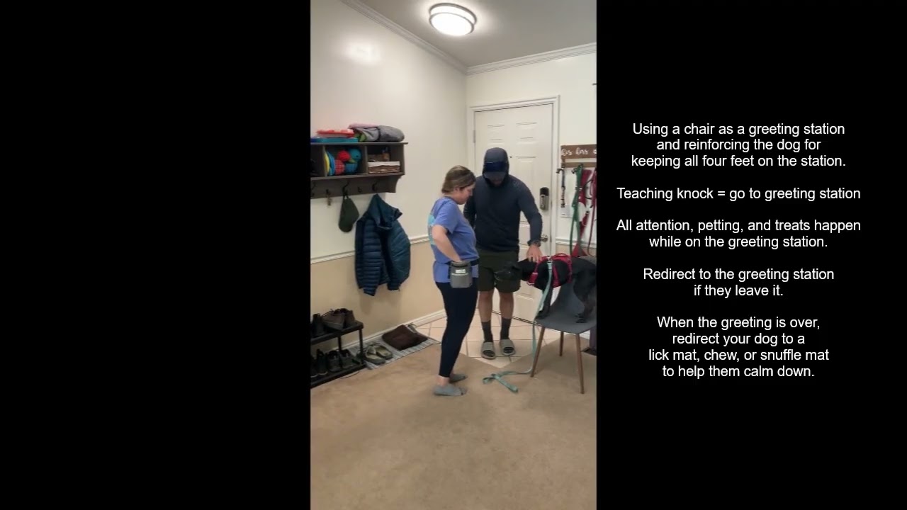 Greeting station house guest protocol