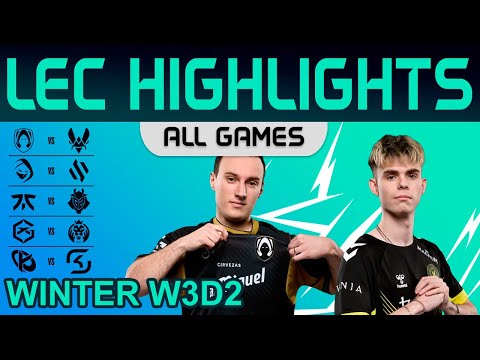 LEC Highlights Week3 Day2 LEC Winter 2024 All Games By Onivia