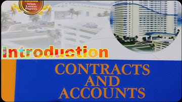 Contracts & Account Introduction in Hindi (lecture-1). for Diploma 6th semester civil engineering.