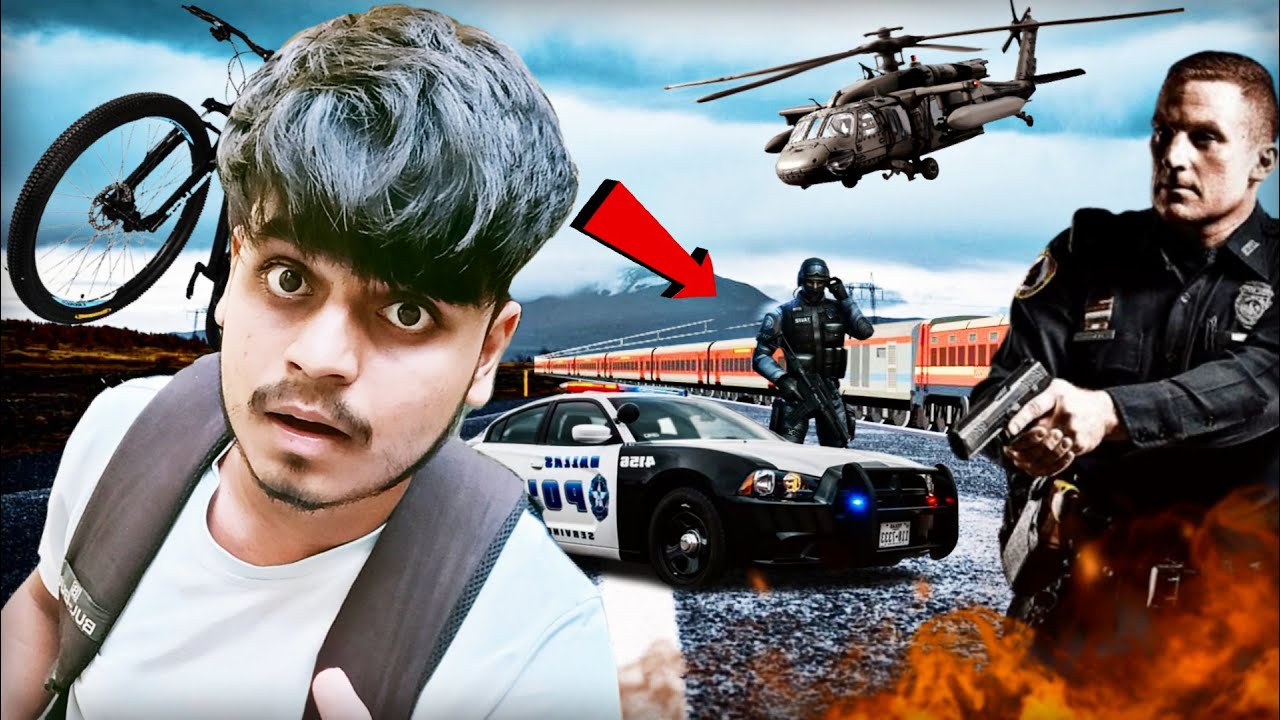 Train me Cycle leke Ghus Gaya   [ WITHOUT TICKET ] | Police Se kaise bacha ?