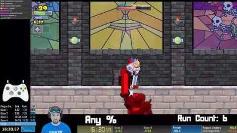 Final boss glitches at the end of speedrun?!? | Rogue Legacy Speed Run Any% 17:09.98 (New PB)