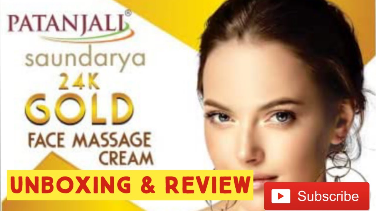 Best Anti Ageing cream Patanjali Saundarya 24K face massage cream