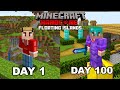 I Survived 100 Days In Hardcore Minecraft, In A Floating Islands Only World...