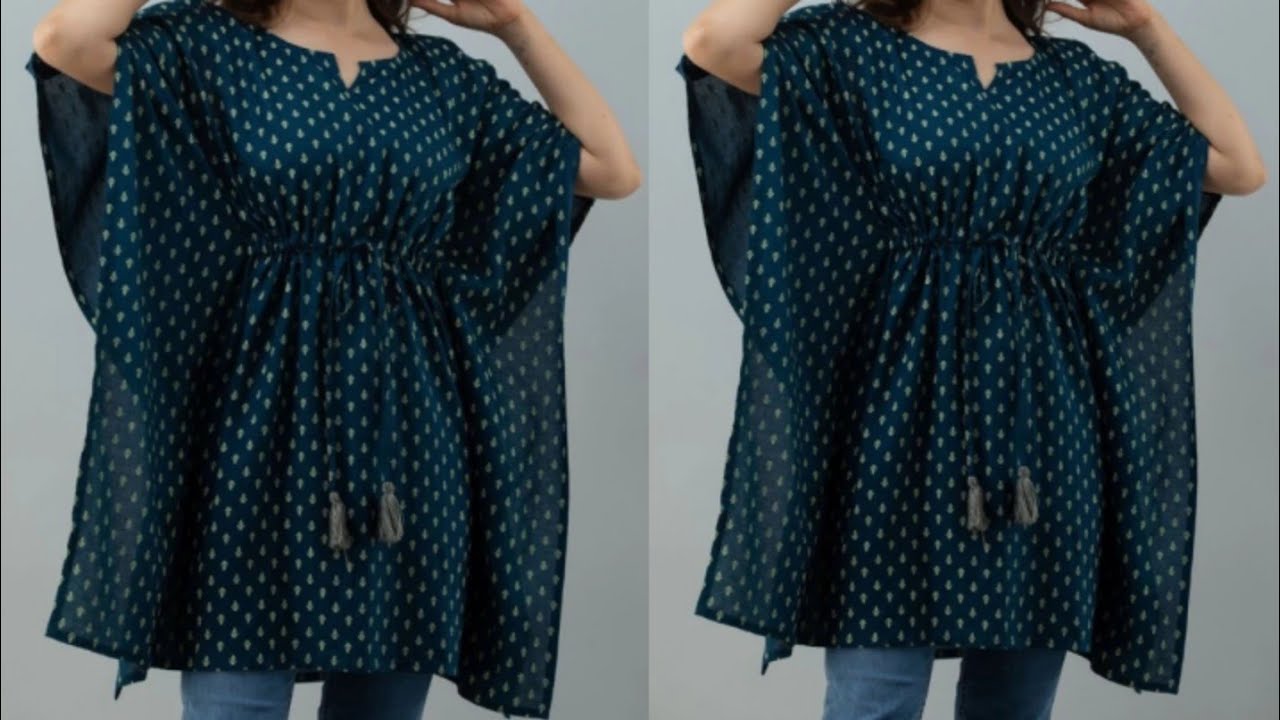 How to Make a Beautiful Butterfly Kaftan Cutting and Stitching at Home/ Kaftan Cutting and Stitching