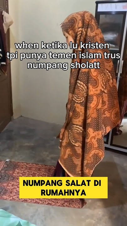 ketika punya teman Islam numpang sholat dirumah orang kristen ‼️ #islam #sholat #toleransi #kristen