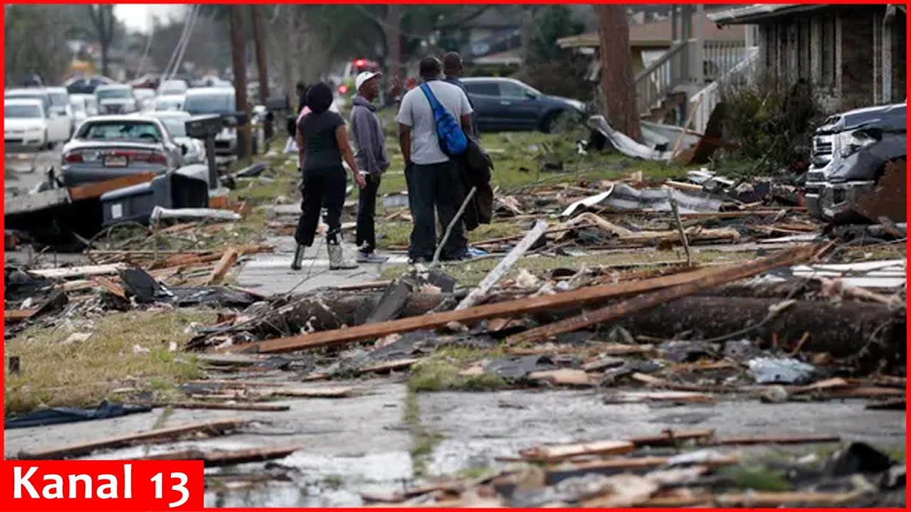 Trail of destruction left in Texas panhandle town after tornado ...