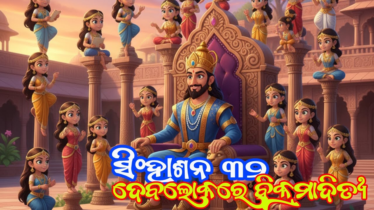 32 ସିଂହାସନ // ଦେବଲୋକ ରେ ବିକ୍ରମାଦିତ୍ୟ // ବିକ୍ରମାଦିତ୍ୟ ଓ 32 ପୁତ୍ତଳିକା କାହାଣୀ//KING VIKRAMADITYA//ODIA