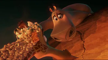 Бегемотиха Глория спасает Жирафа Мелмана ... отрывок из мультфильма (Мадагаскар 2/Madagascar 2)2008
