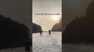 Sunset Ski with the ❤️🇷🇺🇵🇭