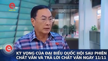 Kỳ vọng của đại biểu Quốc hội sau Phiên chất vấn và trả lời chất vấn ngày 11/11