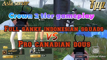 Pro Canadian dous vs pro indonesian squads | 28 kills chicken dinner | #4 PUBG mobile highlight