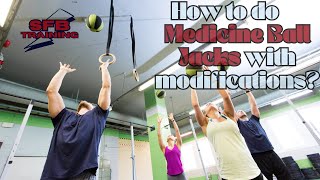 How to do Medicine Ball Press Jacks with Modifications