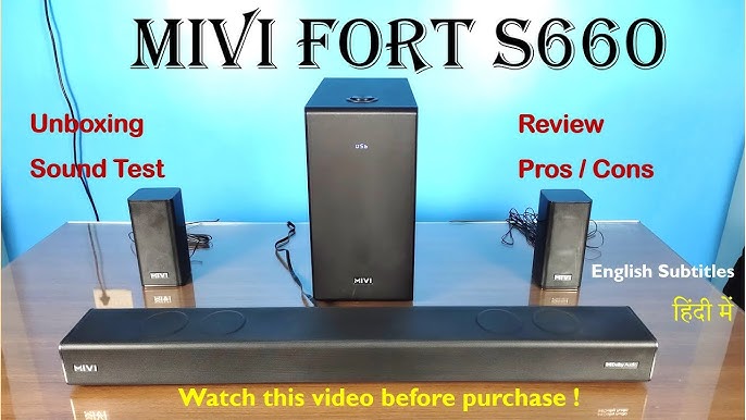 MIVI Fort s660 5.1 Dolby Audio home theatre system | Unboxing ...
