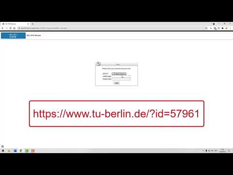 VPN connection at the TU Berlin - Windows 10 with Cisco AnyConnect