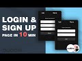 Build a Login &amp; Sign up Page in Less Than 10 Minutes Without Code | Bubble.io Tutorial