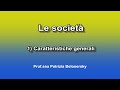 Le societ  1 caratteristiche generali