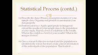 Famous Introductory Statistics - Part 1 Wealth