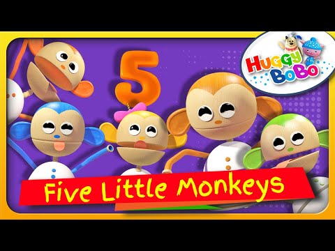 Five Little Monkeys Jumping On The Bed | Nursery Rhymes | By