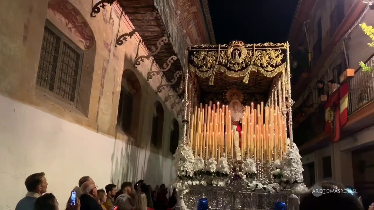 Virgen de los Dolores de San Gil por calle Emilio Castelar, de vuelta. Miércoles Santo Écija 2019